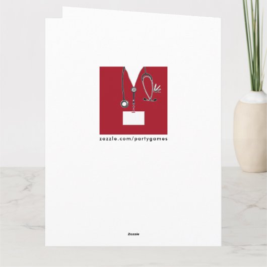 Afstudeerder verpleegschool kaart (Achterkant)