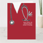 Afstudeerder verpleegschool kaart (Voorkant)