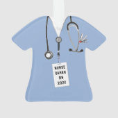 Afstudeerder verpleegschool ornament (achterkant)