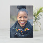 Afstudeerder vibes alleen afstudeerfeest klasse va bedankkaart (Staand voorkant)