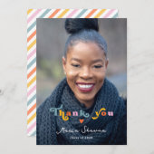 Afstudeerder vibes alleen afstudeerfeest klasse va bedankkaart (Voorkant / Achterkant)