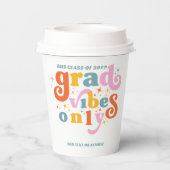 Afstudeerder vibes alleen afstudeerfeest klasse va papieren bekers (Achterkant)