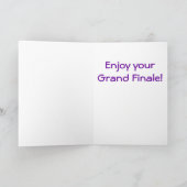 Afstudeerder Viool Meisje Kaart (Paarse) (Binnen)