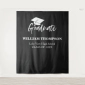 Afstudeerder voor Chalk Black op school Wandkleed (Voorkant)