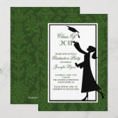 Afstudeerder voor de uitnodiging tot het Afstudere (Voorkant / Achterkant)