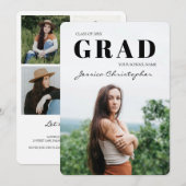 Afstudeerder voor hedendaags gebruik 5 Afstuderen Aankondiging (Voorkant / Achterkant)