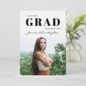 Afstudeerder voor hedendaags gebruik 5 Afstuderen Aankondiging (Staand voorkant)