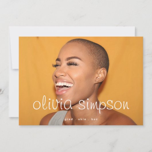 Afstudeerder voor vers en vet script Afstuderen tw Aankondiging (Voorkant)