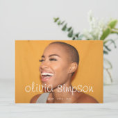 Afstudeerder voor vers en vet script Afstuderen tw Aankondiging (Staand voorkant)