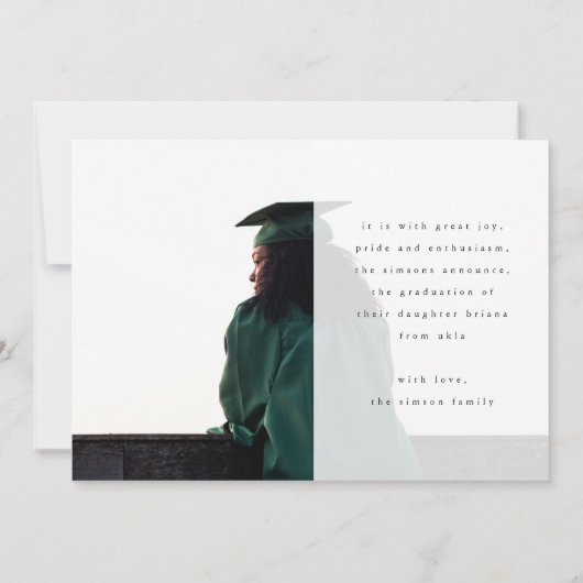 Afstudeerder voor vers en vet script Afstuderen tw Aankondiging (Achterkant)