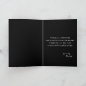 Afstudeerder voor zwart-wit kaart (Binnen)