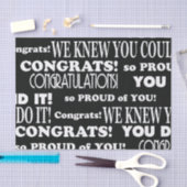 Afstudeerder voor zwarte en witte bereidingen tissuepapier (Craft)