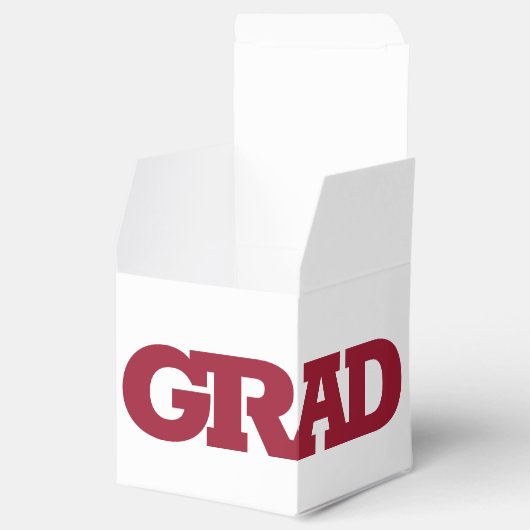 AFSTUDEERDER White en Crimson Graduation Party Bedankdoosjes (Geopend)