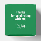 AFSTUDEERDER White en Green Graduation Party Bedankdoosjes (Bovenkant)