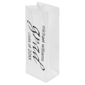 afstudeerder wijn cadeautas (Achterkant Gekanteld)