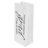 afstudeerder wijn cadeautas (Voorkant Gekanteld)