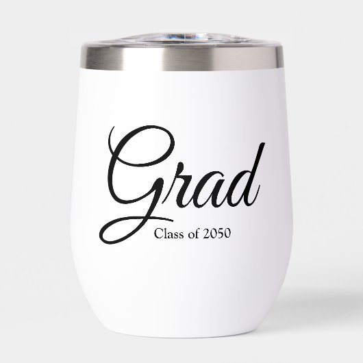 Afstudeerder wit zwart aangepaste script klasse ja (Voorkant)