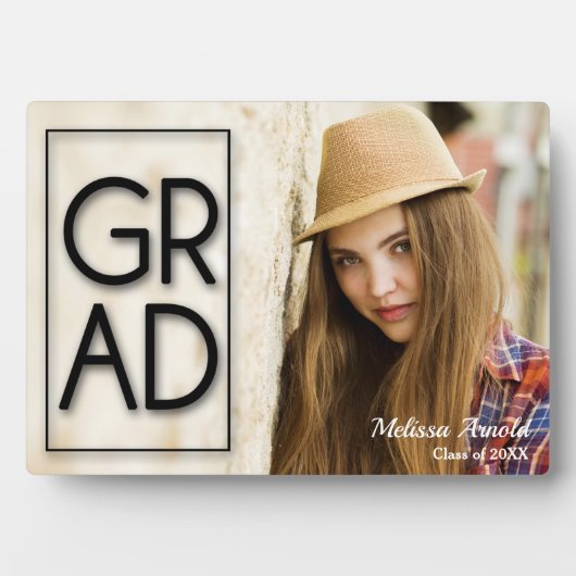 Afstudeerder zonder foto Tabletje Easel Terug Fotoplaat (voorkant)