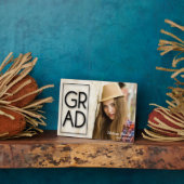 Afstudeerder zonder foto Tabletje Easel Terug Fotoplaat (Zijkant)