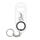 Afstudeerder zwart script klasse jaar elegant afst mini flessenopener (Voorkant)