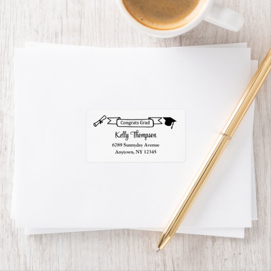 Afstudeerders Adresetiketten, Afstuderen Stickers (Insitu)