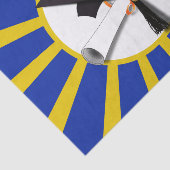 Afstudeerders Pet met blauw en goud Tissuepapier (Detail)