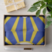 Afstudeerders Pet met blauw en goud Tissuepapier (Geschenk)