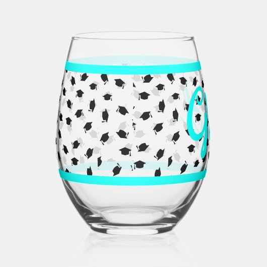 Afstudeerders Petten Drink bril Wijnglas Zonder Voet (Rechts)