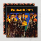 Afstudeerders van Halloween Witch College Kaart (Voorkant / Achterkant)