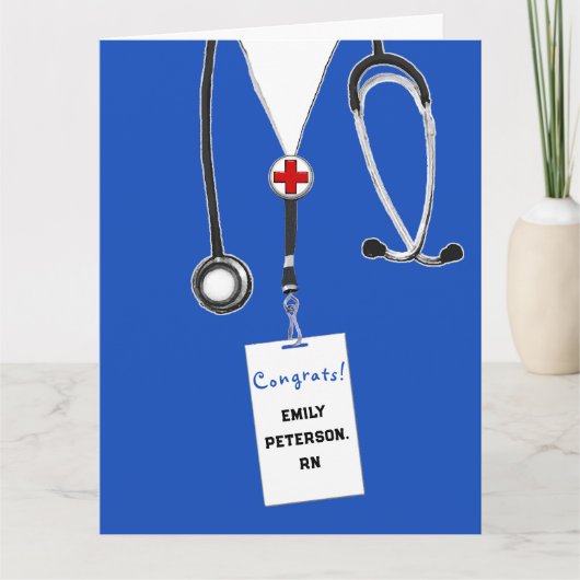 Afstudeerders voor verpleegscholen kaart (Voorkant)