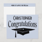 Afstudeerders Wisdom Woorden van advies en wenst A Briefkaart (Voorkant / Achterkant)