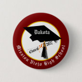 Afstudeerdiploma Klas van 2027 Afstuderen Ronde Button 5,7 Cm (Voorkant)