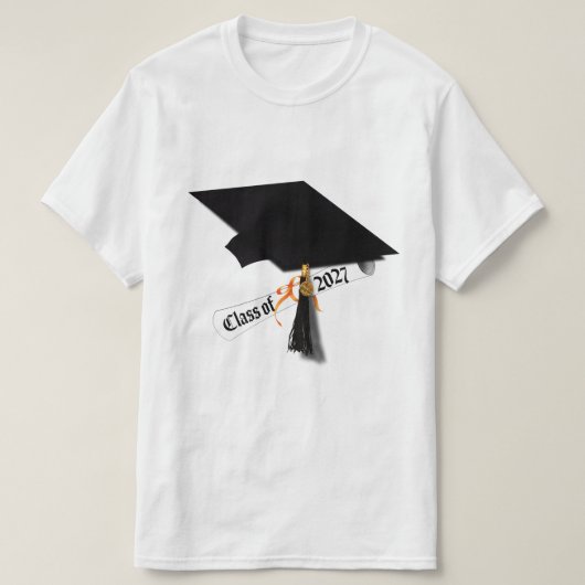 Afstudeerdiploma Klas van 2027 Afstuderen T-shirt (Design voorkant)