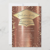 Afstudeerdop, Diamonds Brown Metallic Afstuderen Kaart (Voorkant)