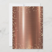 Afstudeerdop, Diamonds Brown Metallic Afstuderen Kaart (Achterkant)