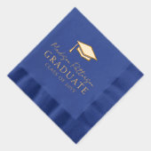 Afstudeerdop Elegante gepersonaliseerde naam Afstu Folie Servetten (Rechts)
