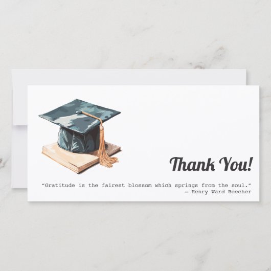 Afstudeerdop en boek bedankkaart (Voorkant)