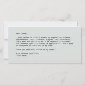 Afstudeerdop en boek bedankkaart (Achterkant)