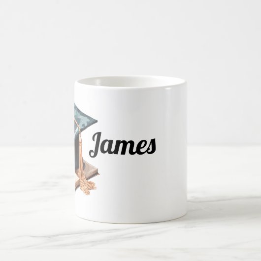 Afstudeerdop en boek koffiemok (Center)