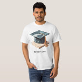 Afstudeerdop en boek t-shirt (Voorkant volledig)