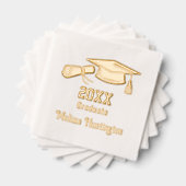 Afstudeerdop en diploma Naam Jaar #1 Folie Servetten (Insitu (Gestapeld))