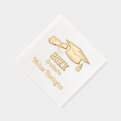 Afstudeerdop en diploma Naam Jaar #1 Folie Servetten (Rechts)