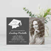 Afstudeerdop en leisteen foto kaart (Staand voorkant)