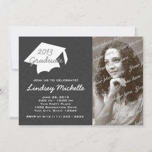 Afstudeerdop en leisteen foto kaart