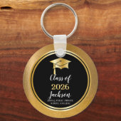 Afstudeerdop met Tassel Class Year Sleutelhanger (Voorkant)