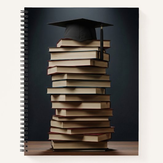 Afstudeerdop op boeken - Symbool van academisch su (Voorkant)
