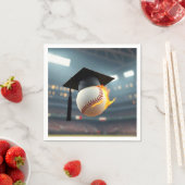 Afstudeerdop op een vlammende honkbal servet (Insitu)