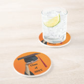 Afstudeerdop Ronde zandsteen Onderzetter (Zijkant)