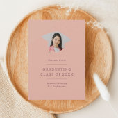 Afstudeerdop Roze Maroon 1 Foto Afstuderen Aankondiging