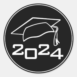 Afstudeerdopje Klasse Jaar Ronde Sticker